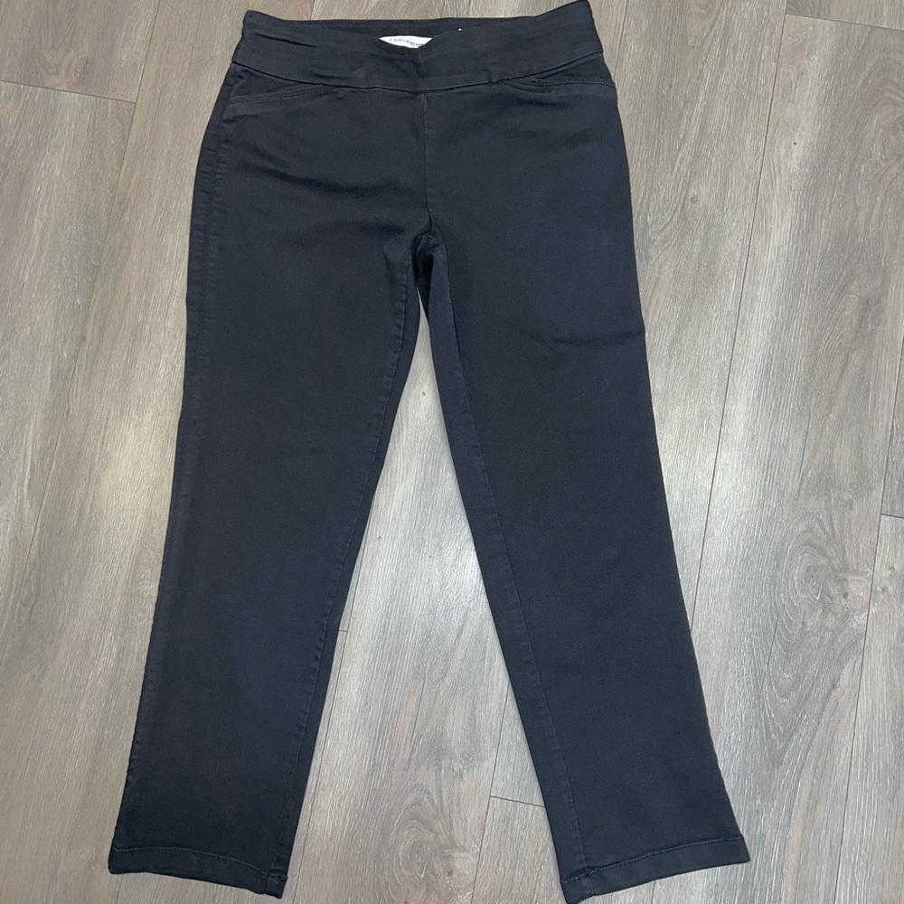Croft & Barrow Black Dress Trouser Stretch Pants Women's Size 8S Women's size 8